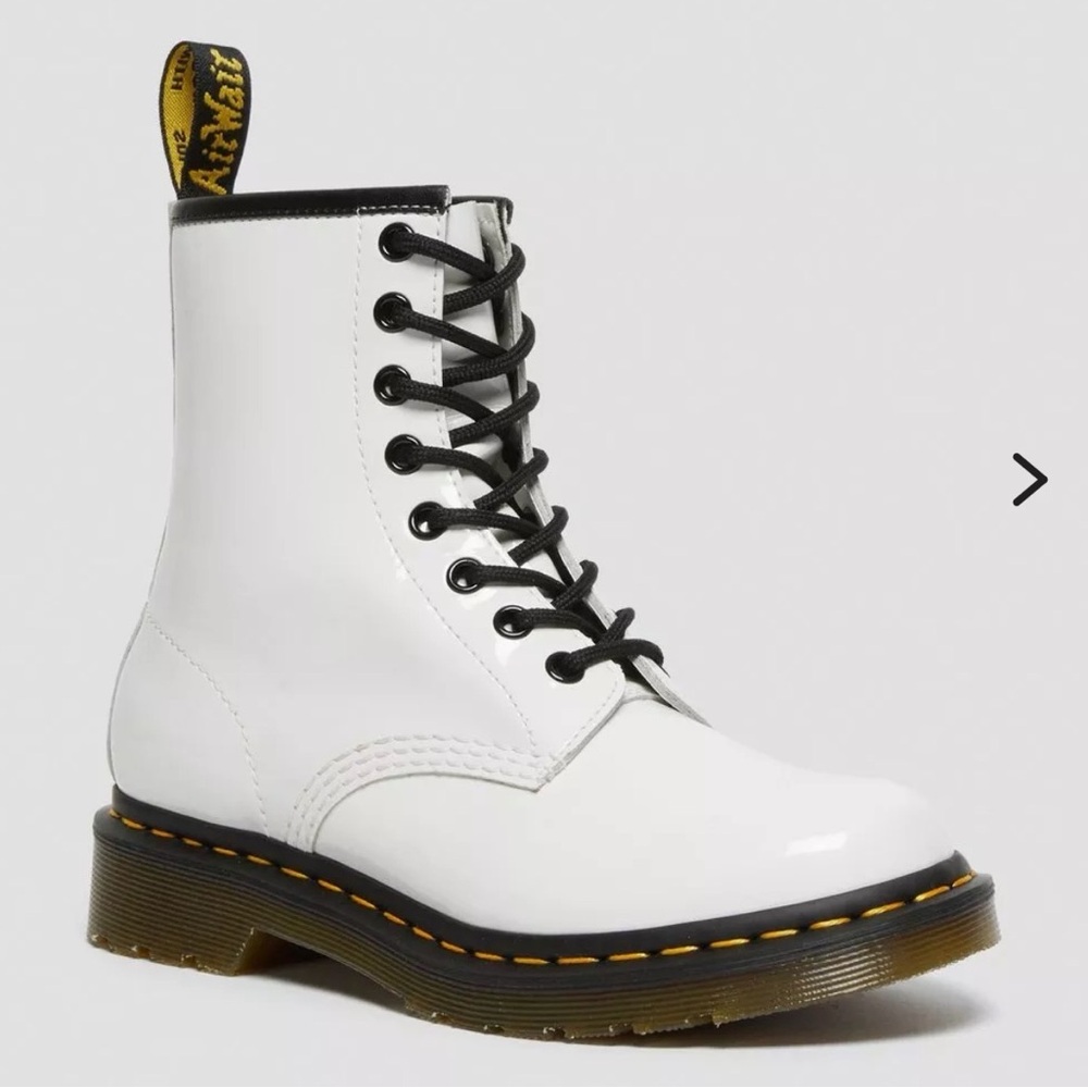 Dr. Martens Women's White Combat Boots